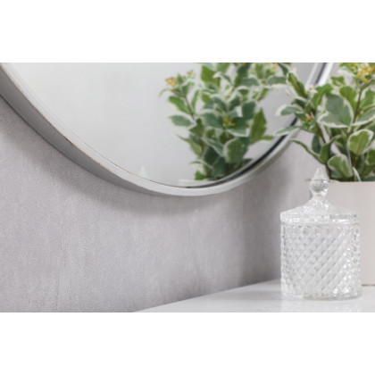 Elegant Wall Mirror - Silver, L 39" (MR4839S)