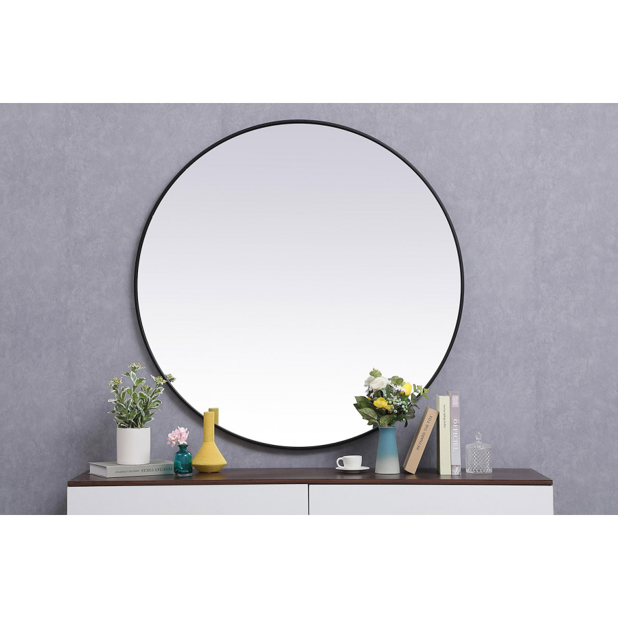 Elegant Wall Mirror - Black, L 45" (MR4845BK)