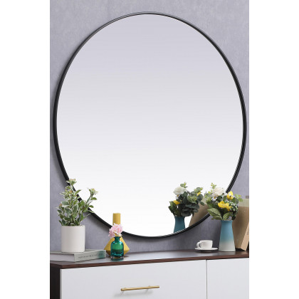 Elegant Wall Mirror - Black, L 45" (MR4845BK)