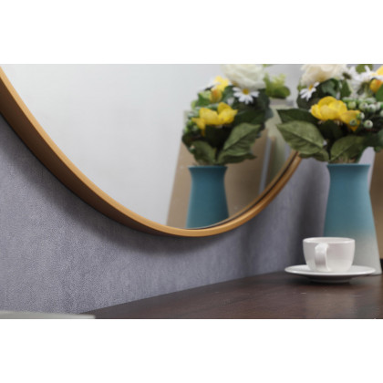 Elegant Wall Mirror - Brass, L 45" (MR4845BR)