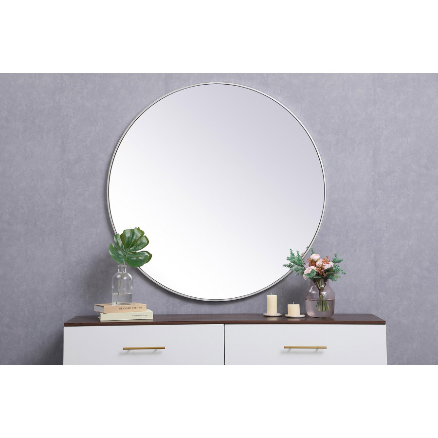 Elegant Wall Mirror - Silver, L 45" (MR4845S)