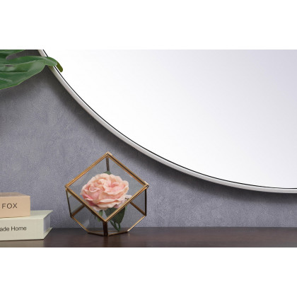Elegant Wall Mirror - Silver, L 45" (MR4845S)