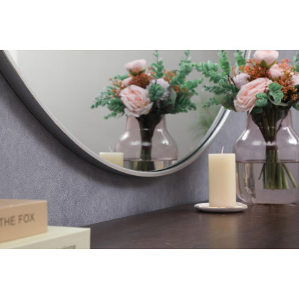 Elegant Wall Mirror - Silver, L 45" (MR4845S)