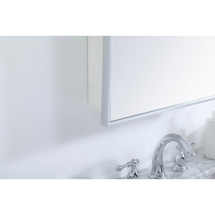 Elegant Wyn Medicine Cabinet - Silver, L 20" (MR572028S)