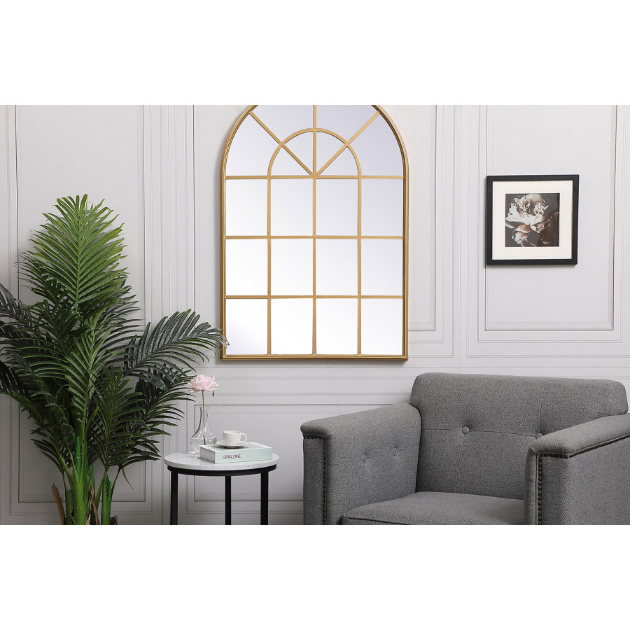 Elegant Wall Mirror - Brass, L 41.5" (MR612842BR)
