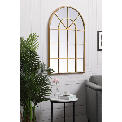 Elegant Wall Mirror - Brass, L 41.5" (MR612842BR)