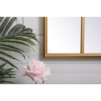 Elegant Wall Mirror - Brass, L 41.5" (MR612842BR)