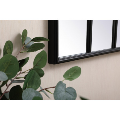 Elegant Wall Mirror - Black, L 47.25" (MR613248BK)