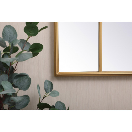Elegant Wall Mirror - Brass, L 47.25" (MR613248BR)