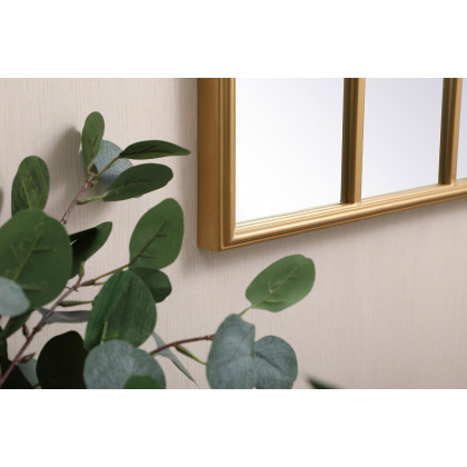 Elegant Wall Mirror - Brass, L 47.25" (MR613248BR)
