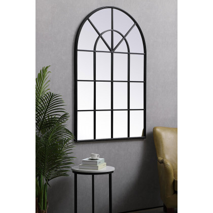 Elegant Wall Mirror - Black, L 53.13" (MR613653BK)
