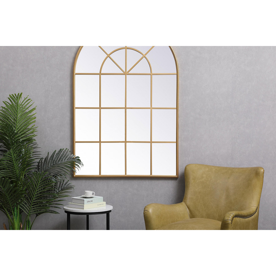 Elegant Wall Mirror - Brass, L 53.13" (MR613653BR)