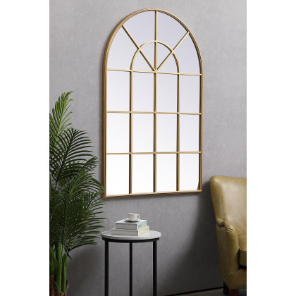 Elegant Wall Mirror - Brass, L 53.13" (MR613653BR)