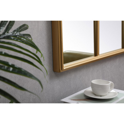 Elegant Wall Mirror - Brass, L 53.13" (MR613653BR)