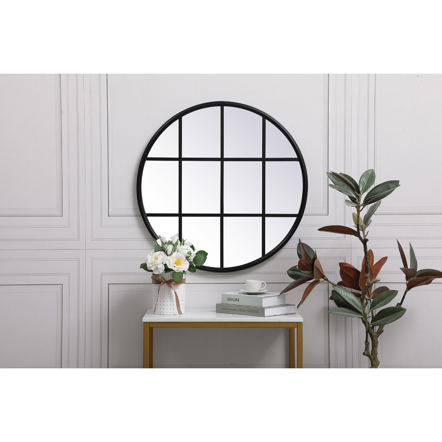 Elegant Wall Mirror - Black, L 28" (MR632828BK)