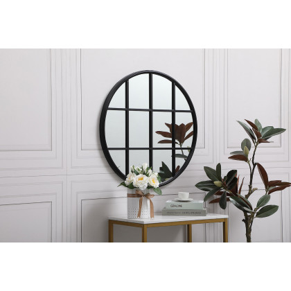 Elegant Wall Mirror - Black, L 28" (MR632828BK)