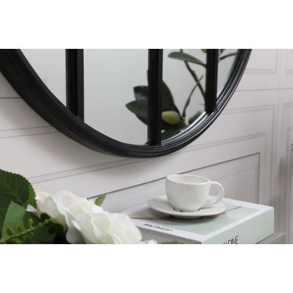 Elegant Wall Mirror - Black, L 28" (MR632828BK)