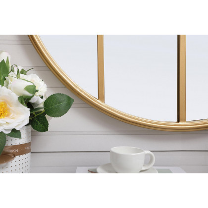 Elegant Wall Mirror - Brass, L 28" (MR632828BR)