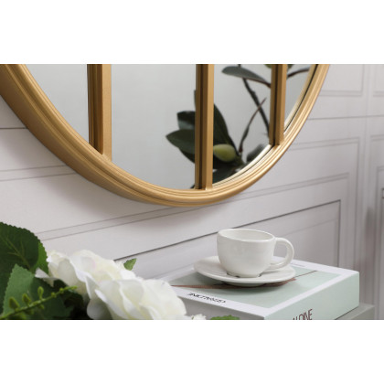 Elegant Wall Mirror - Brass, L 28" (MR632828BR)