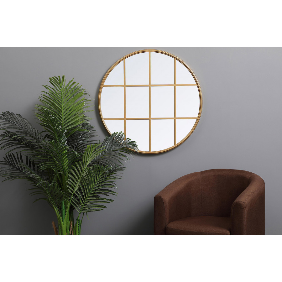 Elegant Wall Mirror - Brass, L 31.5" (MR633232BR)