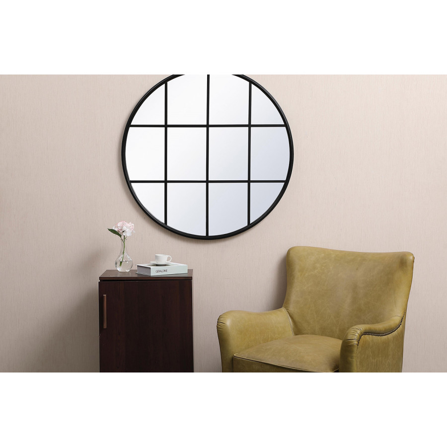 Elegant Wall Mirror - Black, L 36.25" (MR633636BK)