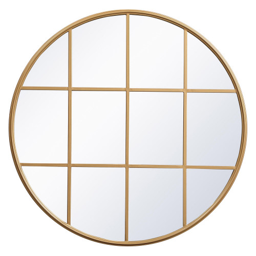 Elegant Wall Mirror - Brass, L 36.25" (MR633636BR)