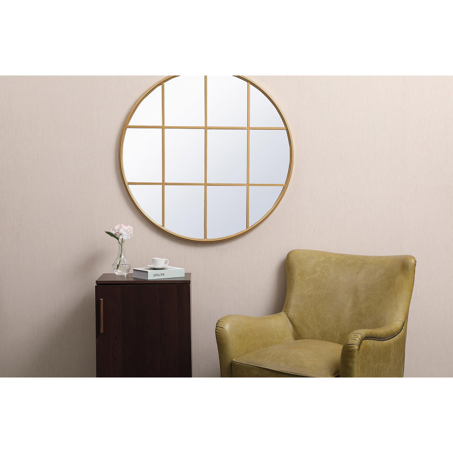 Elegant Wall Mirror - Brass, L 36.25" (MR633636BR)