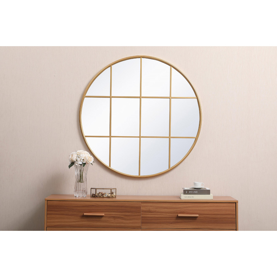 Elegant Wall Mirror - Brass, L 41.75" (MR634242BR)