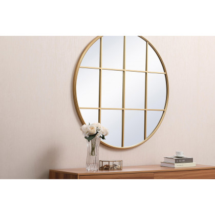 Elegant Wall Mirror - Brass, L 41.75" (MR634242BR)