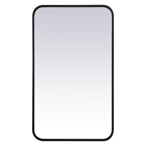 Elegant Wall Mirror - Black, L 30" (MR801830BK)