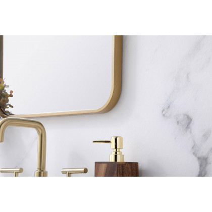 Elegant Wall Mirror - Brass, L 30" (MR801830BR)