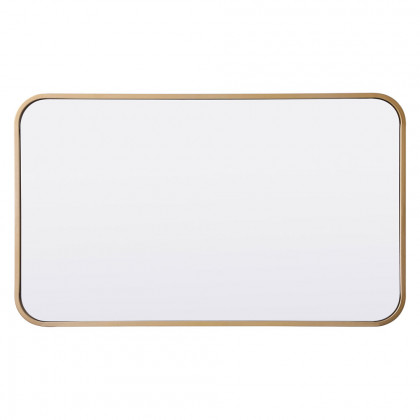 Elegant Wall Mirror - Brass, L 30" (MR801830BR)