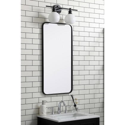 Elegant Wall Mirror - Black, L 36" (MR801836BK)
