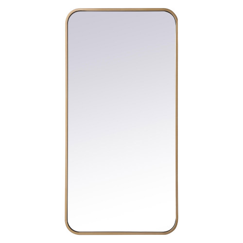 Elegant Wall Mirror - Brass, L 36" (MR801836BR)