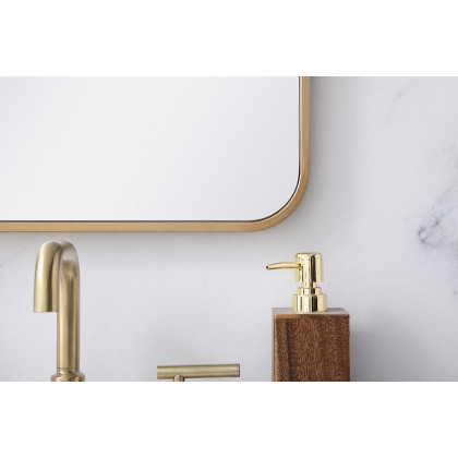 Elegant Wall Mirror - Brass, L 36" (MR801836BR)