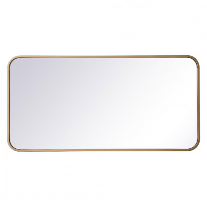 Elegant Wall Mirror - Brass, L 36" (MR801836BR)