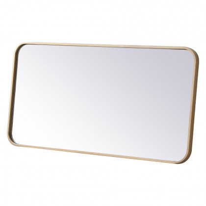 Elegant Wall Mirror - Brass, L 36" (MR801836BR)