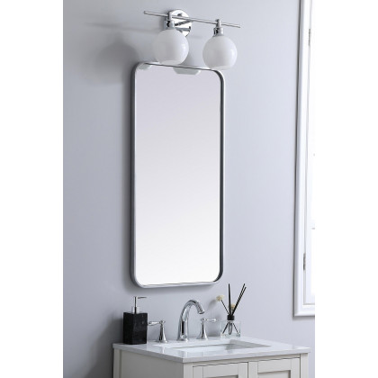 Elegant Wall Mirror - Silver, L 36" (MR801836S)