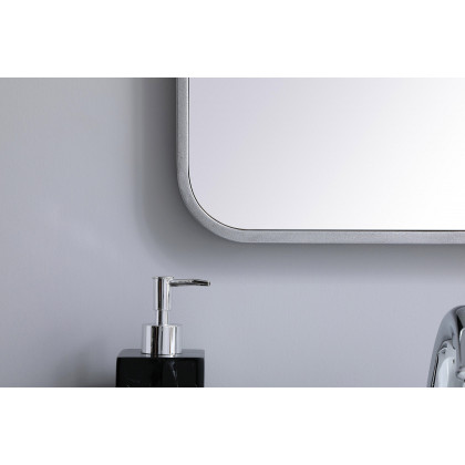 Elegant Wall Mirror - Silver, L 36" (MR801836S)