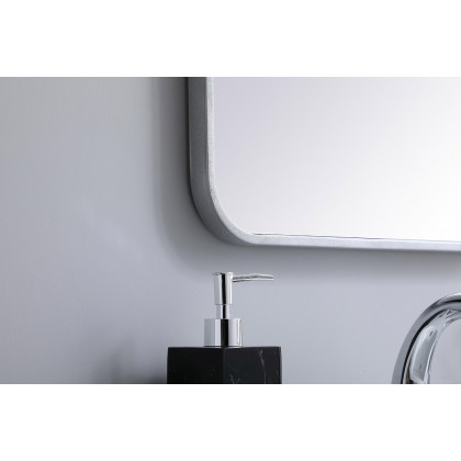 Elegant Wall Mirror - Silver, L 36" (MR801836S)