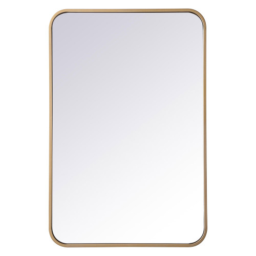 Elegant Wall Mirror - Brass, L 30" (MR802030BR)