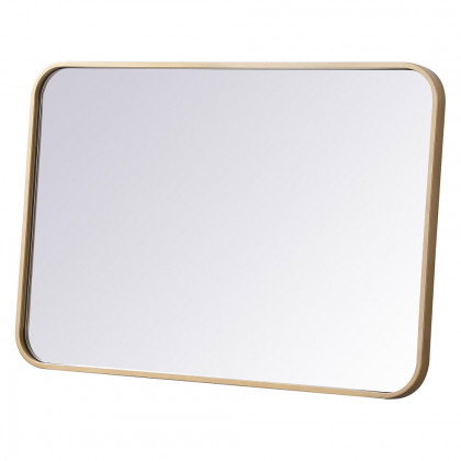 Elegant Wall Mirror - Brass, L 30" (MR802030BR)