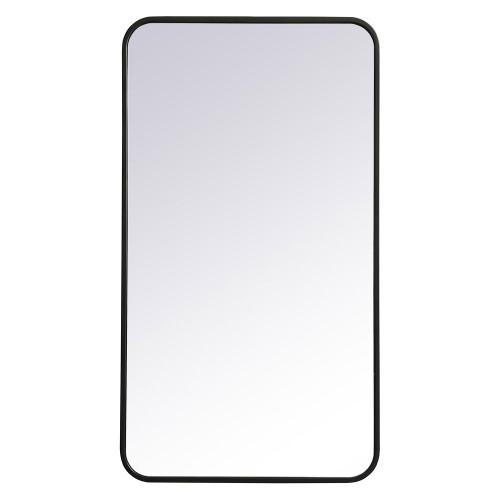 Elegant Wall Mirror - Black, L 36" (MR802036BK)