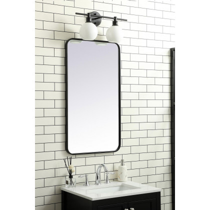 Elegant Wall Mirror - Black, L 36" (MR802036BK)