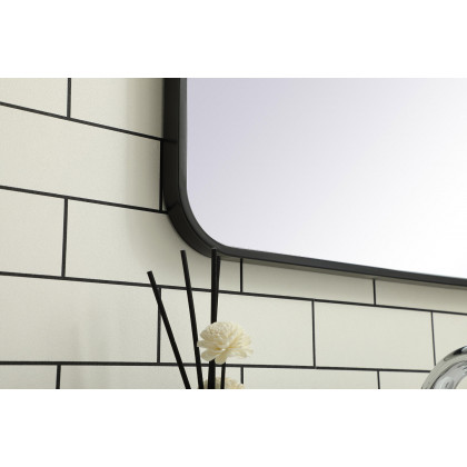 Elegant Wall Mirror - Black, L 36" (MR802036BK)