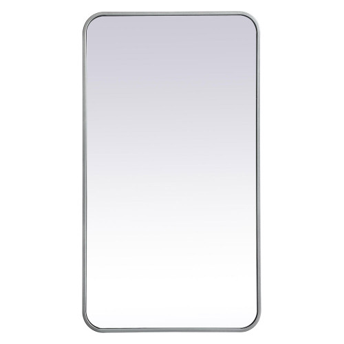 Elegant Wall Mirror - Silver, L 36" (MR802036S)