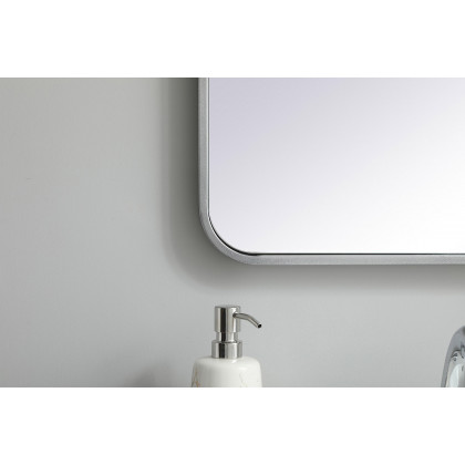 Elegant Wall Mirror - Silver, L 36" (MR802036S)