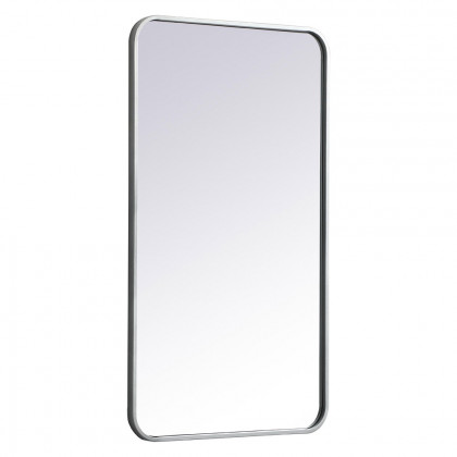 Elegant Wall Mirror - Silver, L 36" (MR802036S)