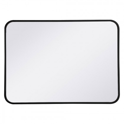 Elegant Wall Mirror - Black, L 30" (MR802230BK)