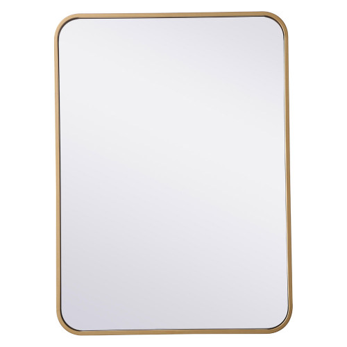 Elegant Wall Mirror - Brass, L 30" (MR802230BR)